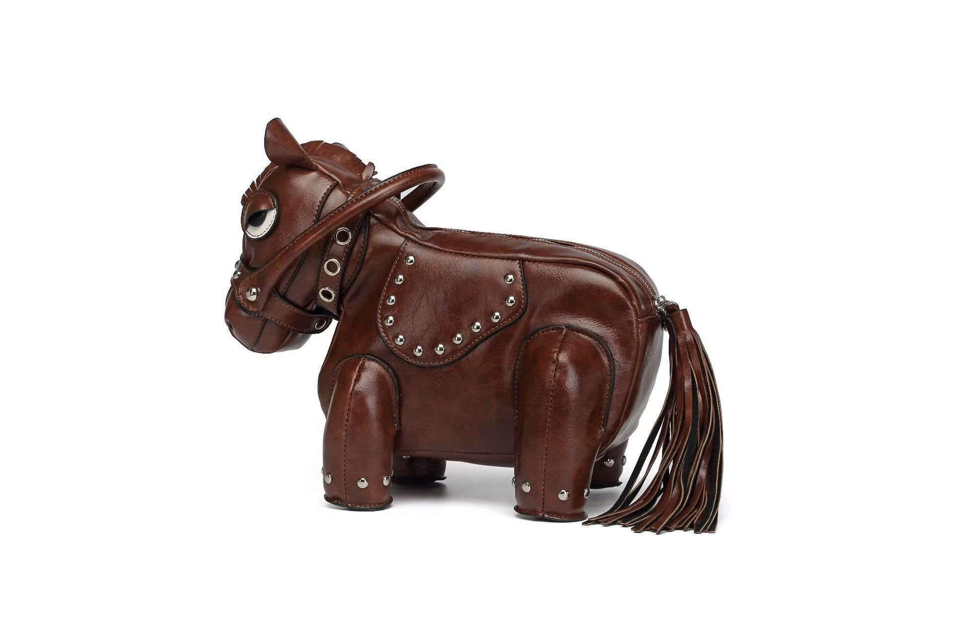 Borsa messenger personalità creativa pony forma animale borsa a tracolla design senso - Foto 23 di 24