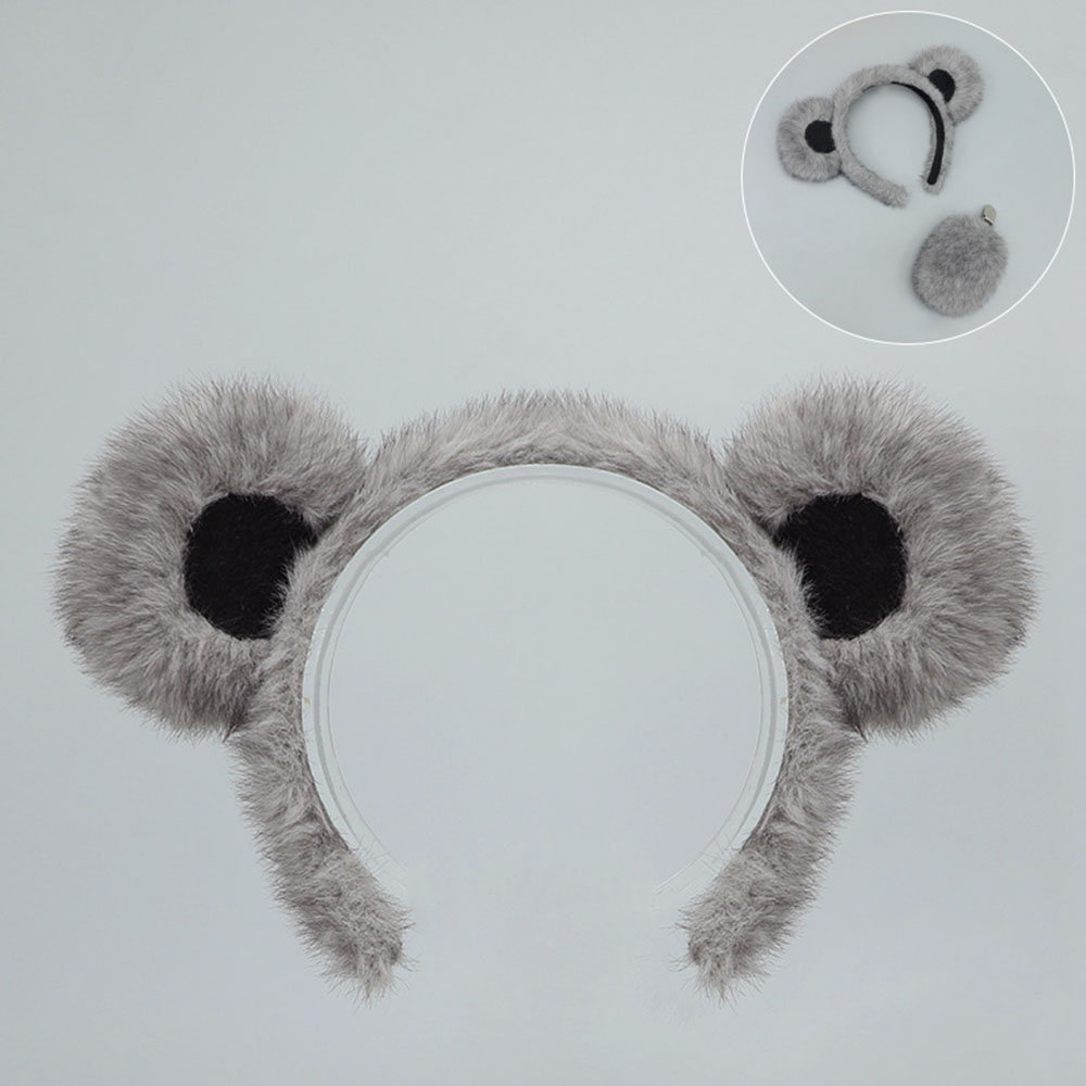 Diadema de oreja de oso accesorio de disfraz ajustable para fiestas de Halloween juegos con disfraces - Imagen 27 de 28