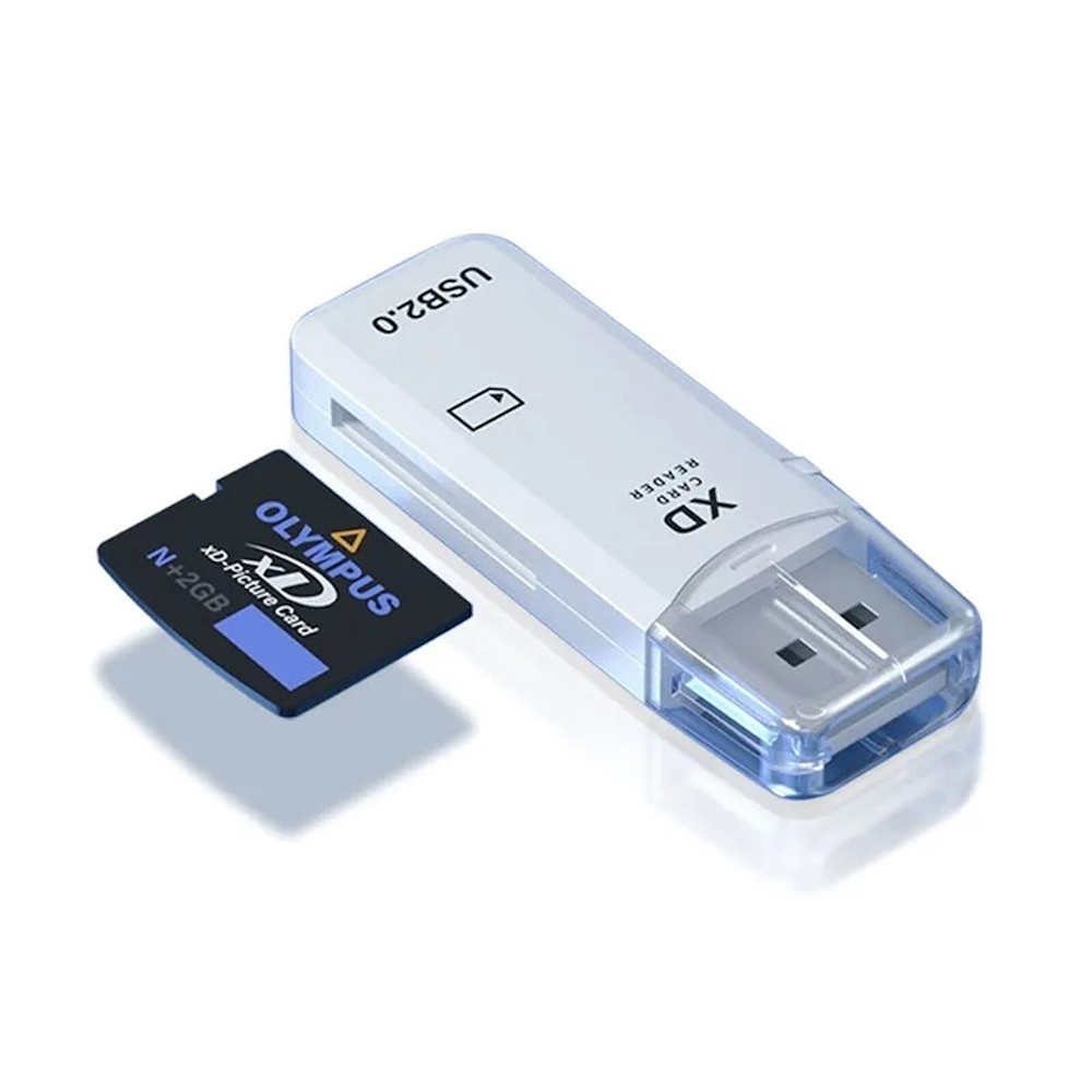 XD Card Reader Photos Memory Adapter + USB C Converter for Olympus Fuji Cameras