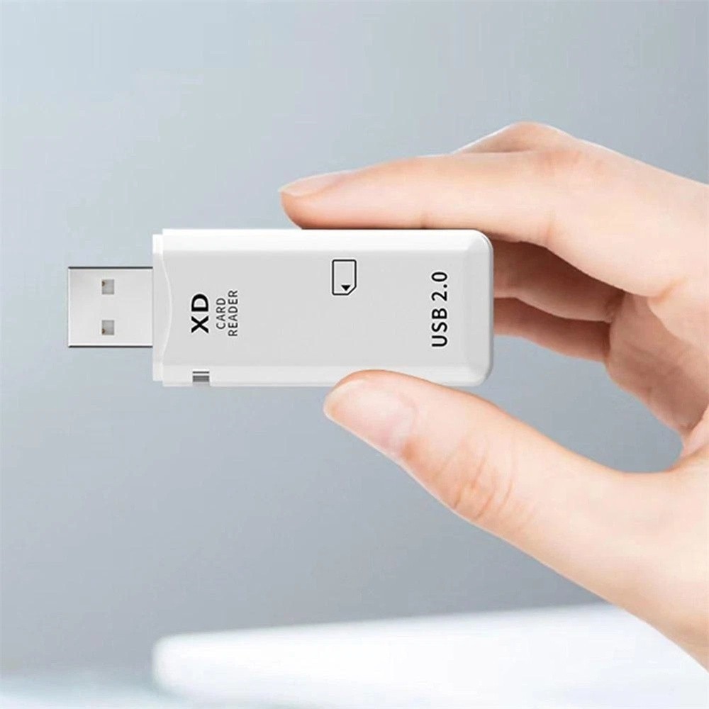 XD Card Reader Photos Memory Adapter + USB C Converter for Olympus Fuji Cameras