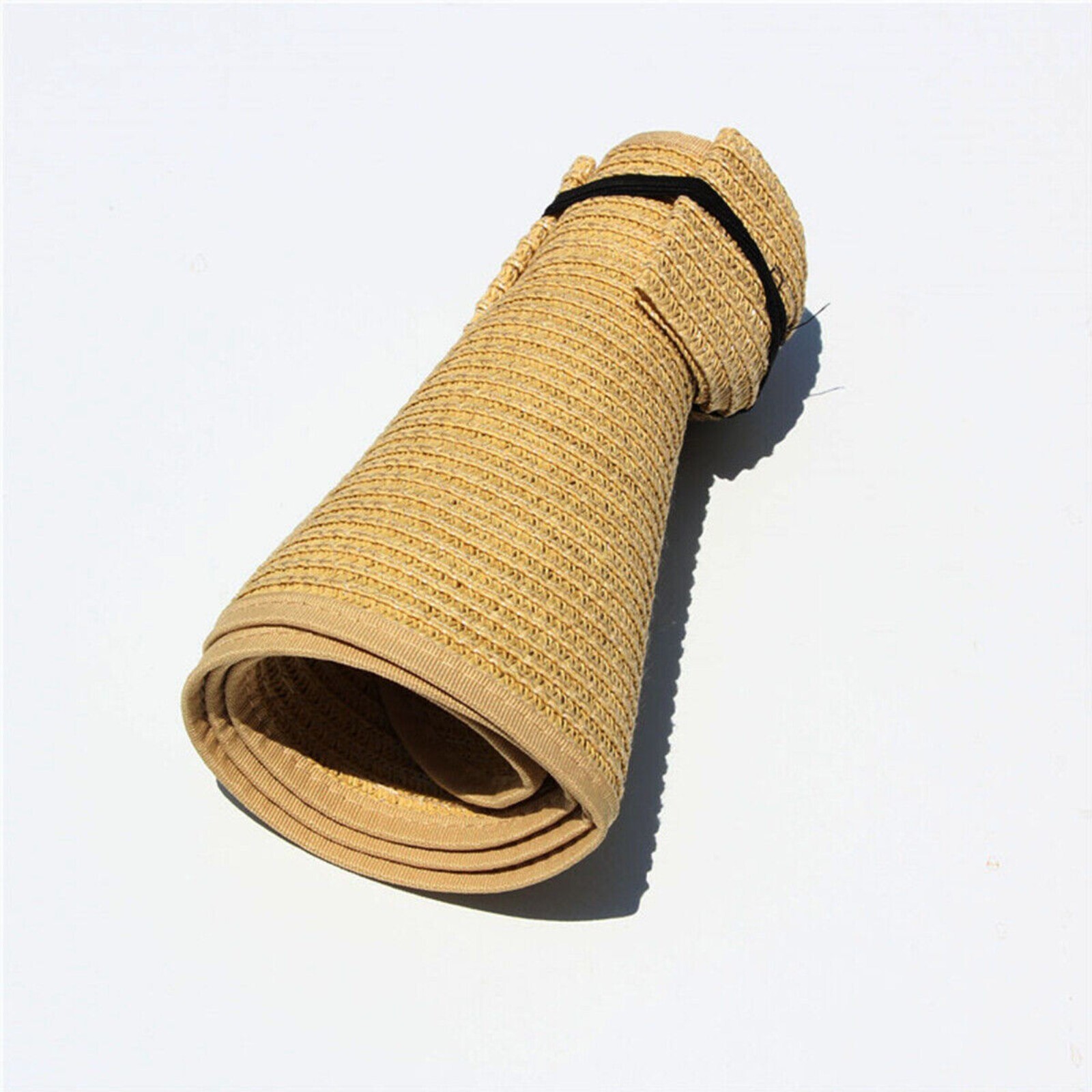Foldable Cap for Sun Protection – Wide Brim Straw Hat Perfect for Summer - Picture 22 of 27