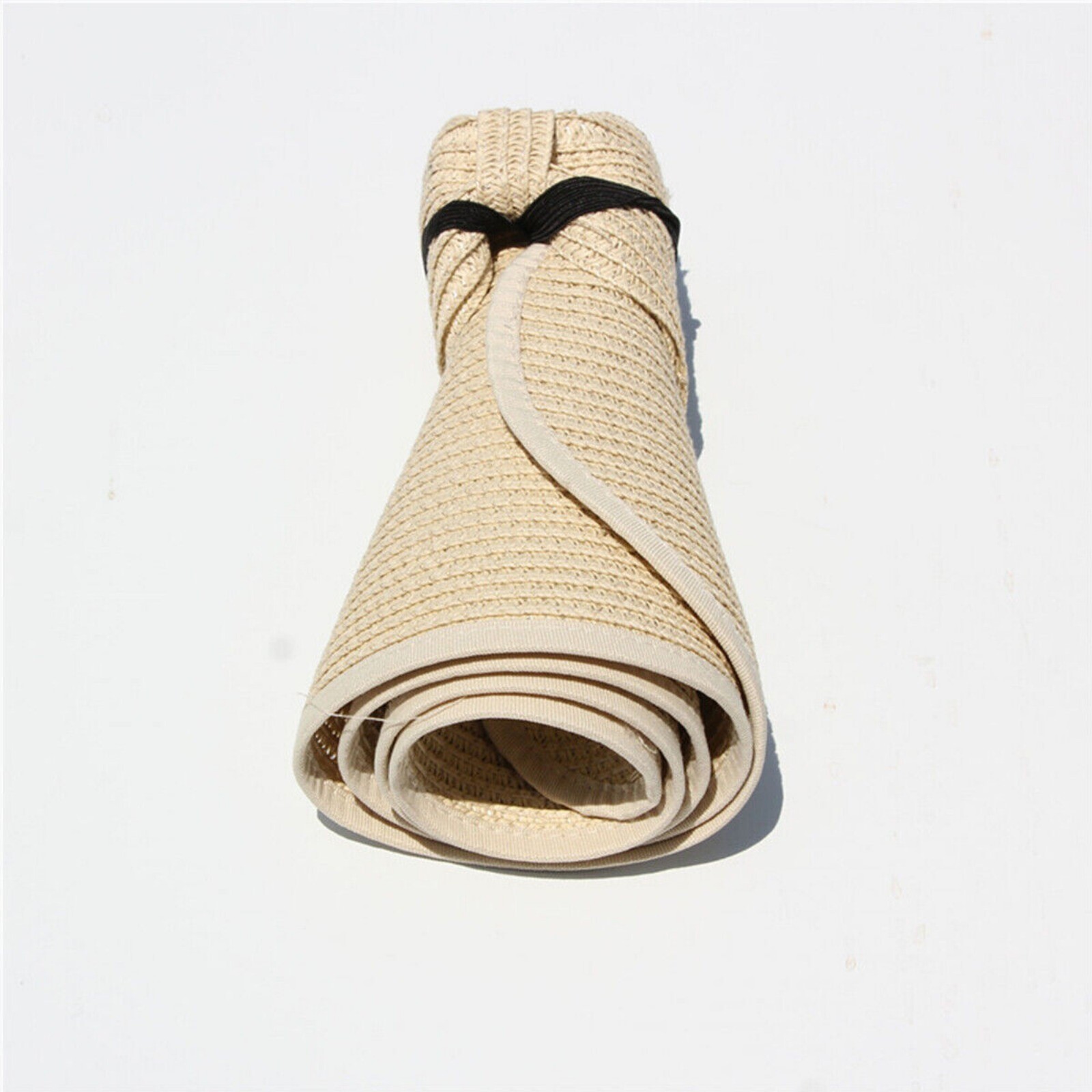 Foldable Cap for Sun Protection – Wide Brim Straw Hat Perfect for Summer - Picture 24 of 27