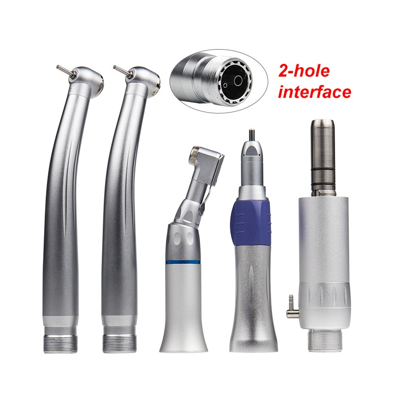 4Pcs/Kit LED Dental High Spped &Low Speed Handpiece Kit with Plastic Box 2/4