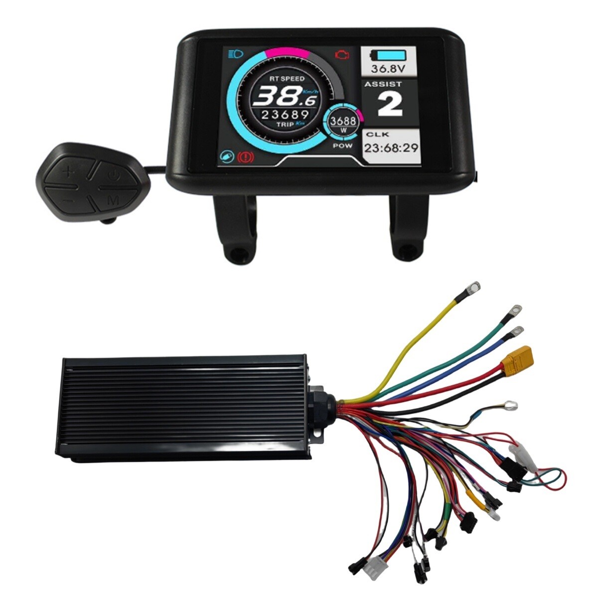 Controlador sinusoidal para bicicleta 48V-72V 2000-3000 60A 18MOSFET con pantalla LCD a color - Imagen 9 de 10