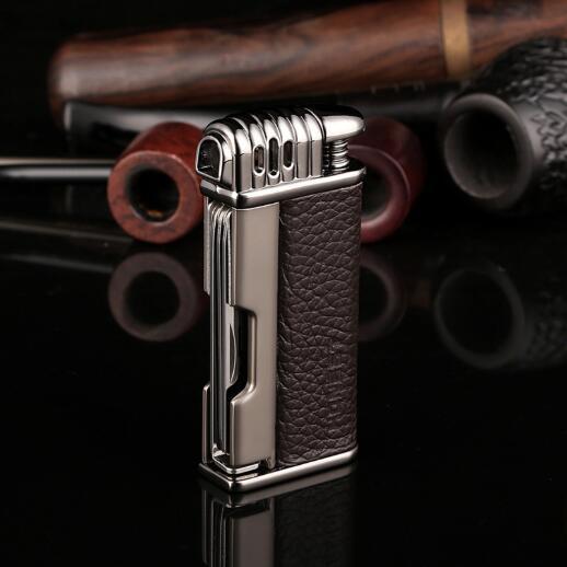 Tobacco Pipe Lighter for Smoking Metal Tools Angle Soft Flame Butane Gas