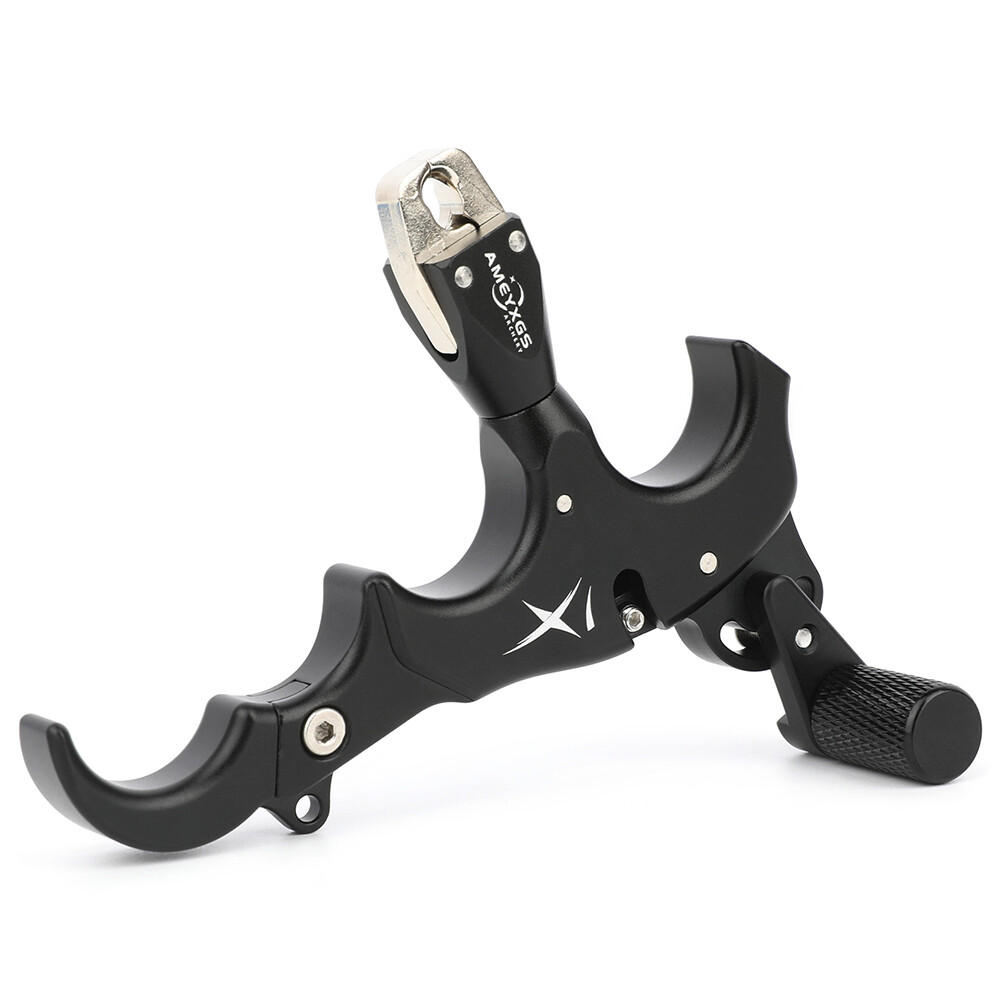 3/4 Finger Release Aids Compound Bow Grip Thumb Trigger Caliper Archery Hunting - Picture 13 of 15