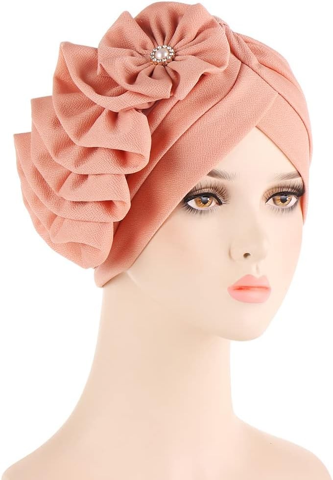 3Pcs Muslim Women Floral Headscarf Bonnet Headwrap Turban Beanie Chemo Cap Hat - Bild 36 von 40