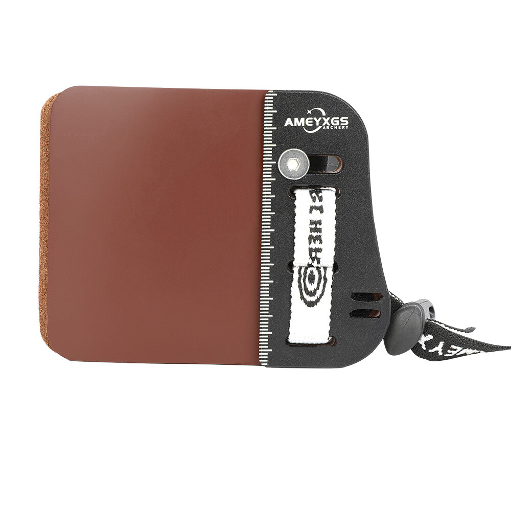 Archery Finger Tab Guard Barebow Protector Gear Cowhide Recurve Bow Hunting RHLH - Picture 13 of 20