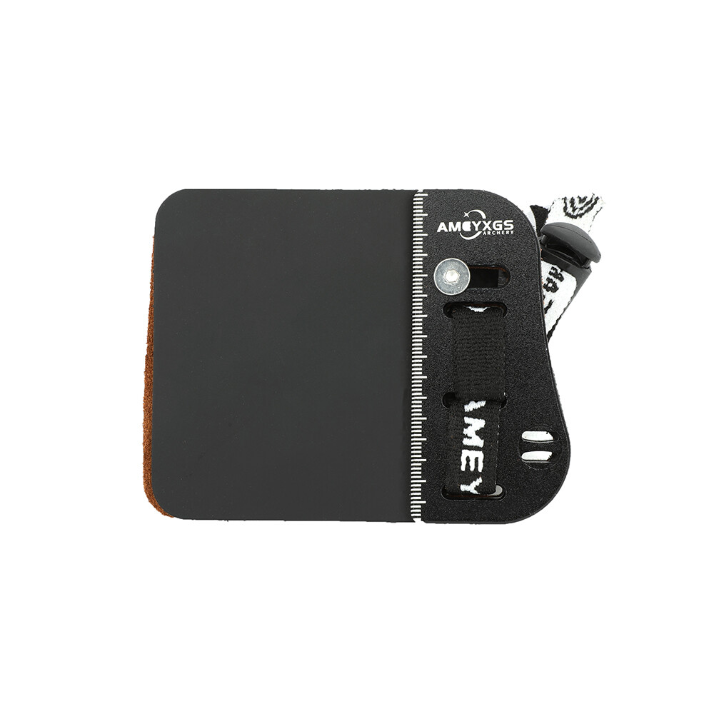 Archery Finger Tab Guard Barebow Protector Gear Cowhide Recurve Bow Hunting RHLH - Picture 15 of 20