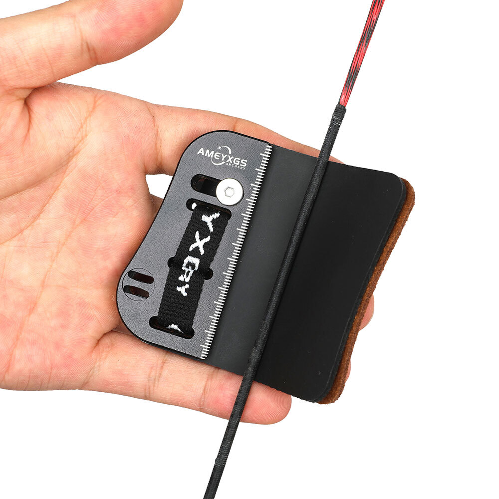 Archery Finger Tab Guard Barebow Protector Gear Cowhide Recurve Bow Hunting RHLH - Picture 20 of 20