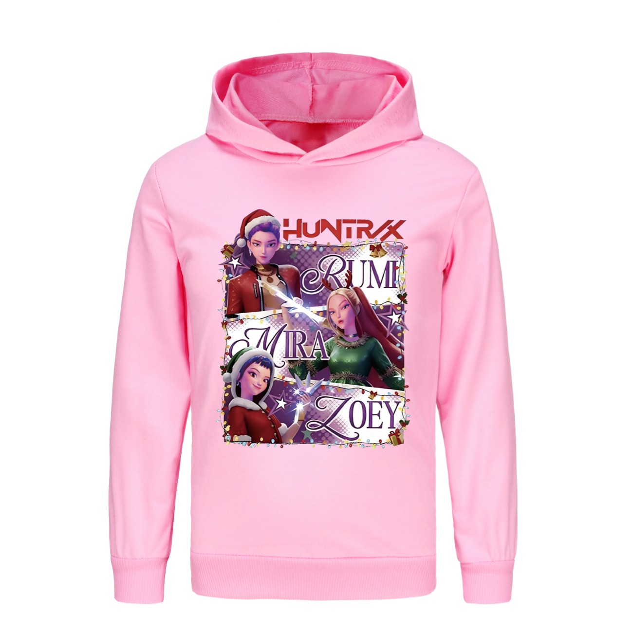 Kids Girls Devil Hunters Christmas Hoodie Kpop Casual Sweatshirt Top Xmas Gifts - Picture 35 of 52