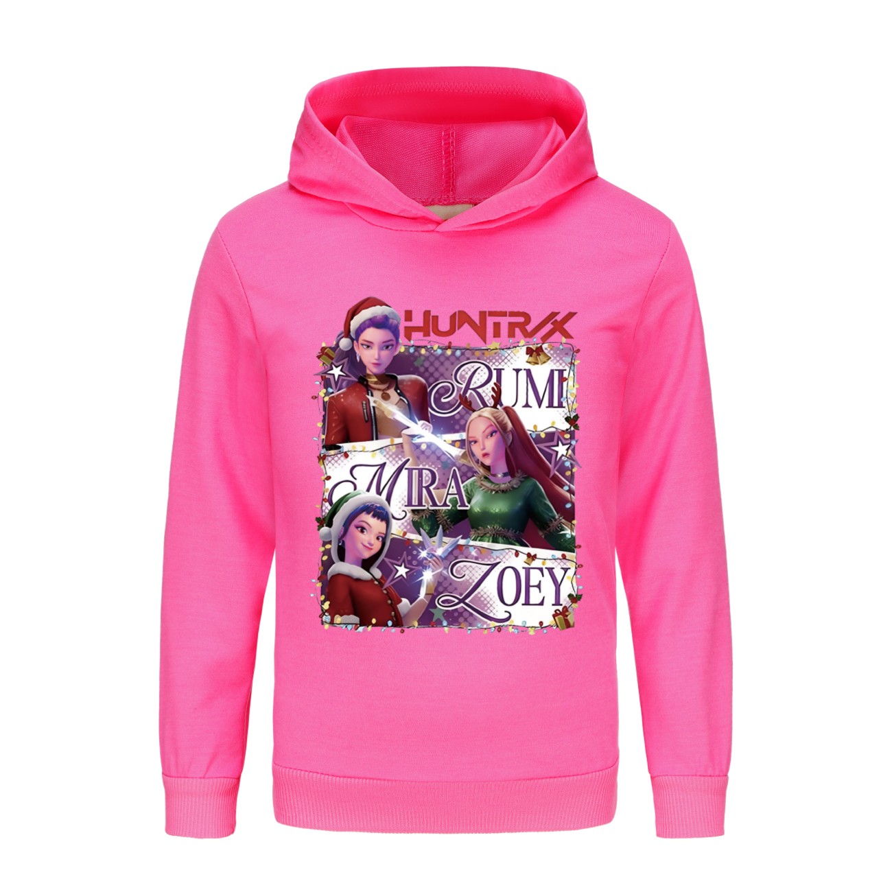 Kids Girls Devil Hunters Christmas Hoodie Kpop Casual Sweatshirt Top Xmas Gifts - Picture 36 of 52