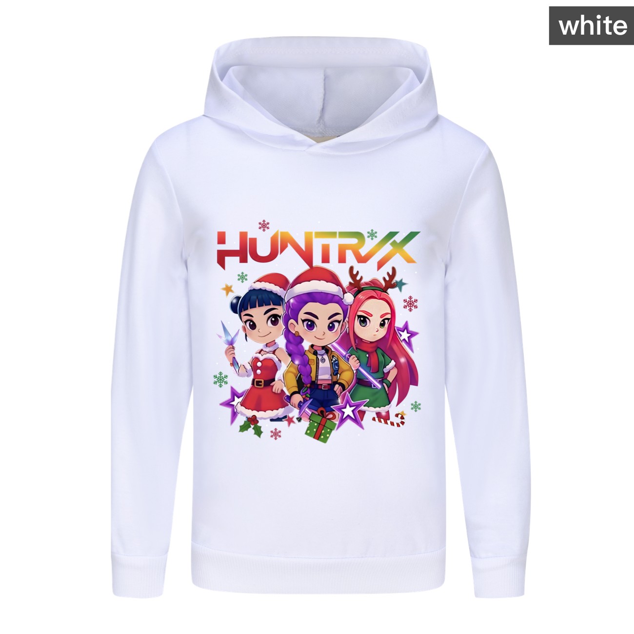 Kids Girls Devil Hunters Christmas Hoodie Kpop Casual Sweatshirt Top Xmas Gifts - Picture 38 of 52
