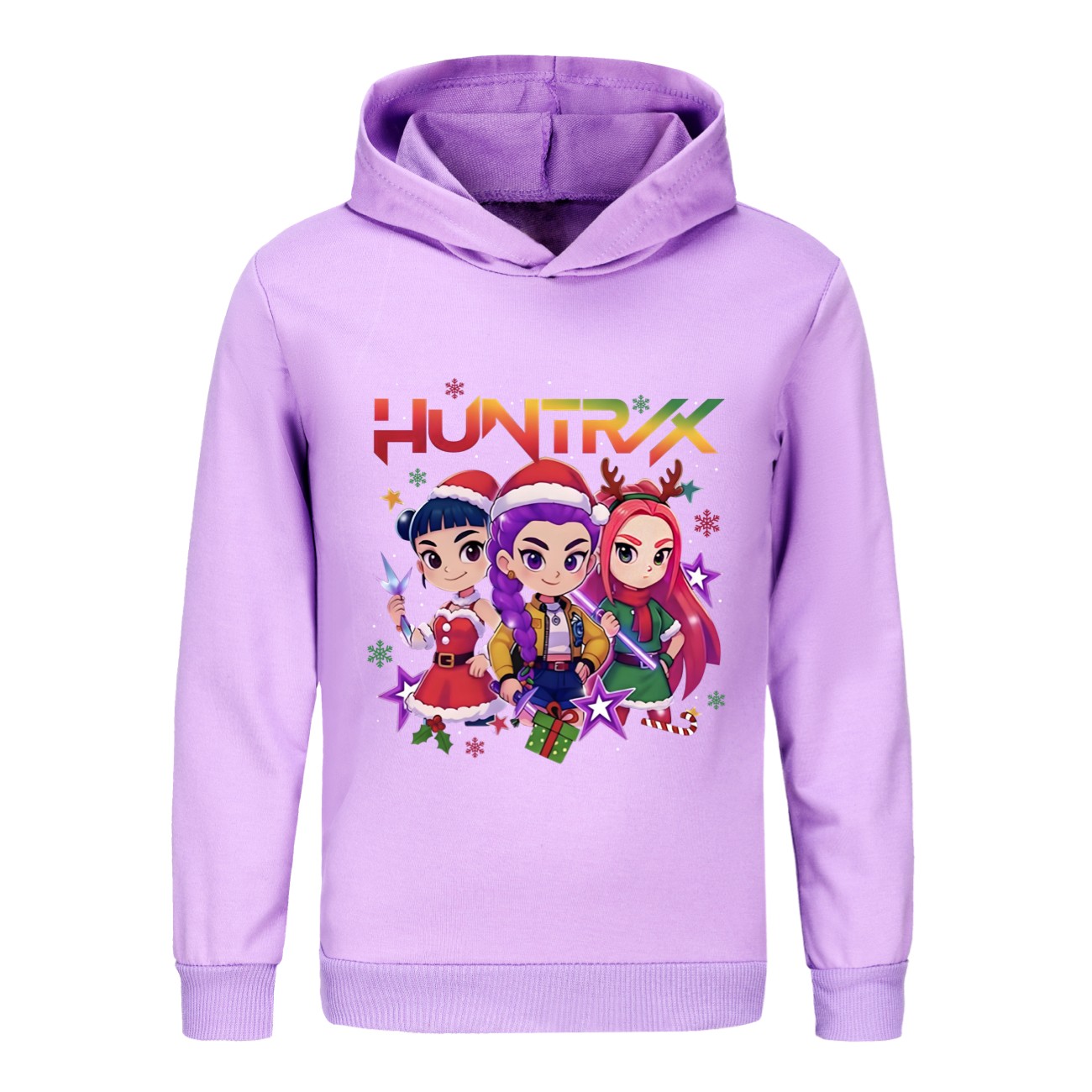 Kids Girls Devil Hunters Christmas Hoodie Kpop Casual Sweatshirt Top Xmas Gifts - Picture 41 of 52