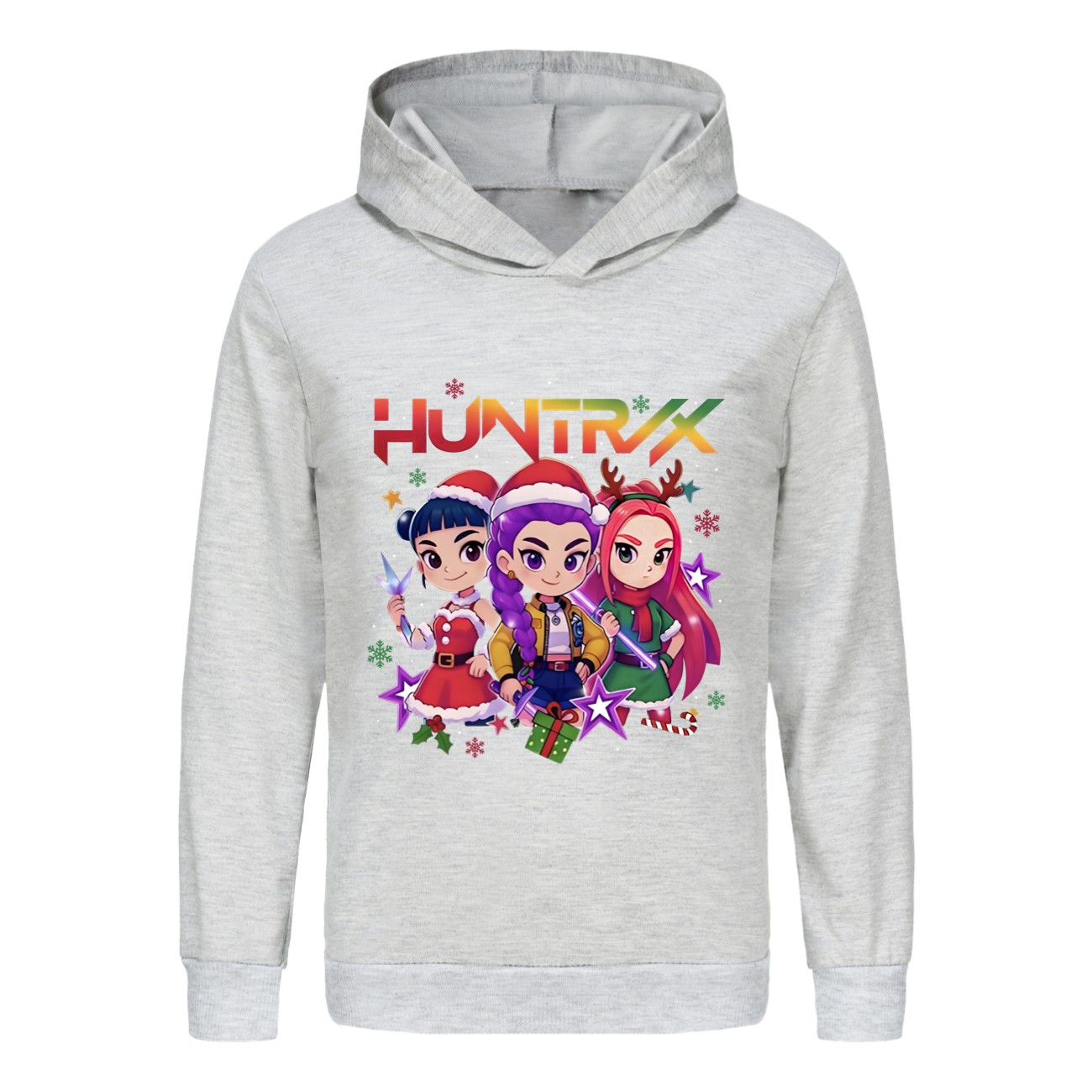 Kids Girls Devil Hunters Christmas Hoodie Kpop Casual Sweatshirt Top Xmas Gifts - Picture 42 of 52