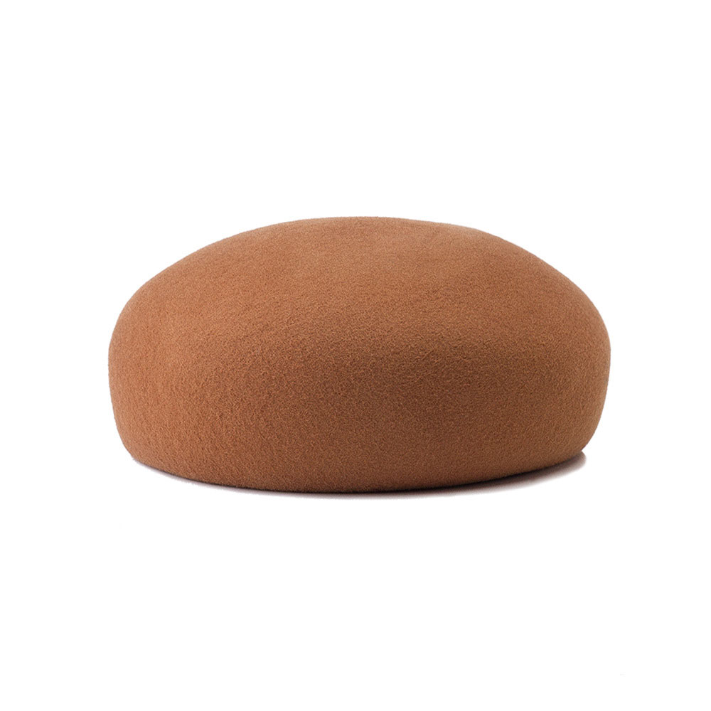 Boina de fieltro de lana sombrero con ala profunda moda sombreros para la cabeza para mujer 57 cm circunvalación de la cabeza - Imagen 25 de 26