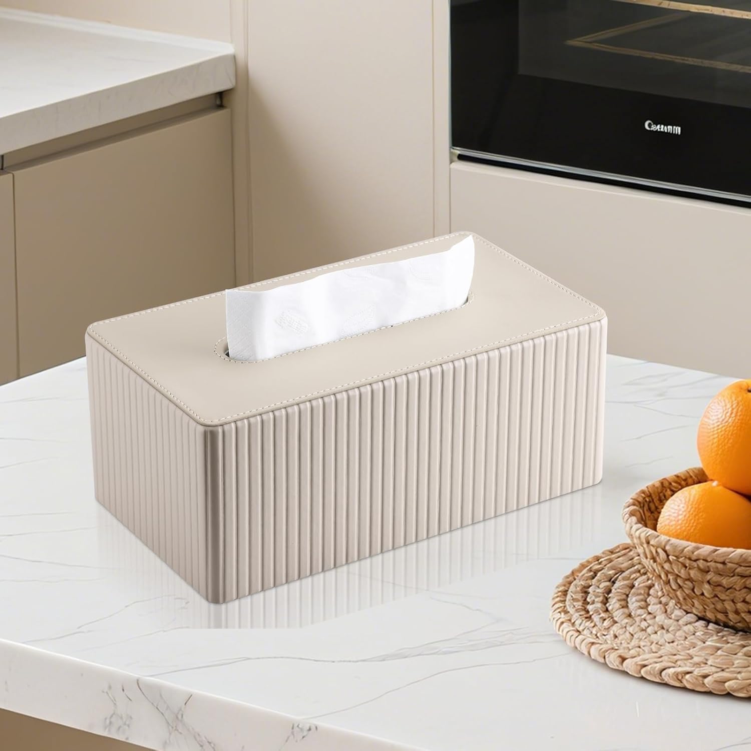 Kosmetiktücherbox Taschentuchbox, Rechteckige Tissue Box Tücherbox für Wohnzimme - Bild 29 von 45