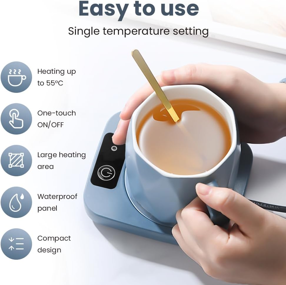 AYESY Coffee Mug Warmer, Electric Smart Beverage Mug Warmer, Electric Beverage W - Bild 24 von 38