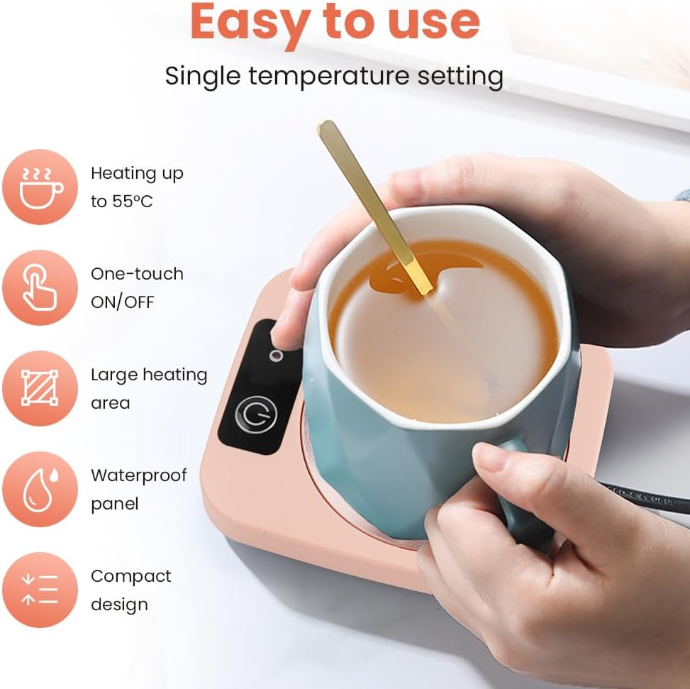 AYESY Coffee Mug Warmer, Electric Smart Beverage Mug Warmer, Electric Beverage W - Bild 33 von 38
