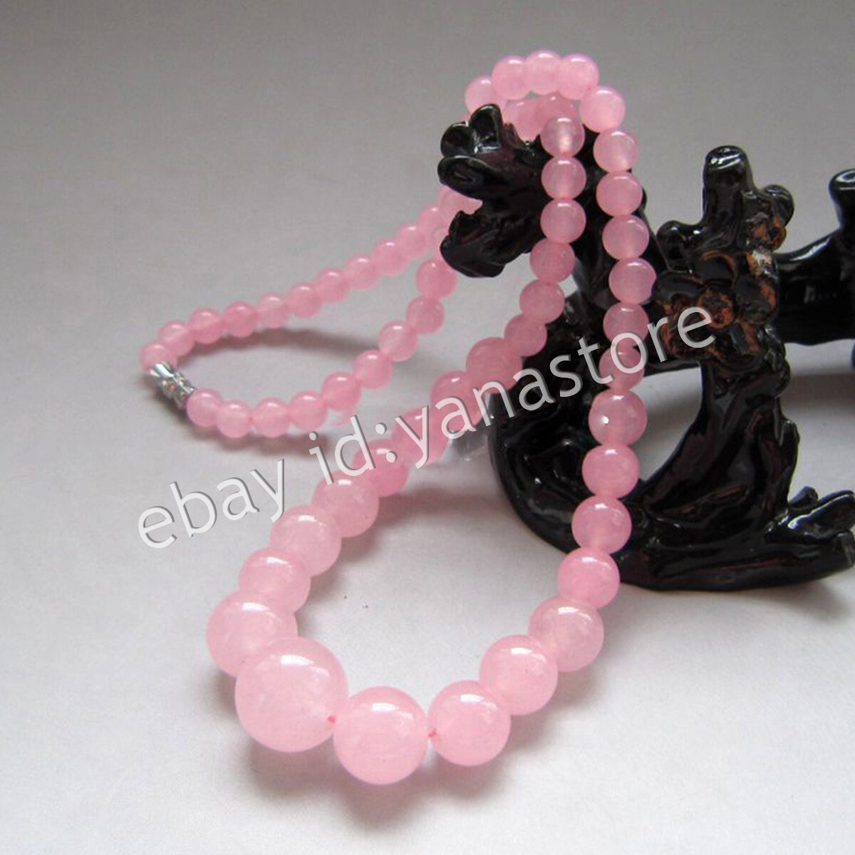 Fashion 6-14mm Mehrfarbig Jade Edelstein Rund Perlen Abschluss Halskette 18 Zoll - Bild 39 von 116