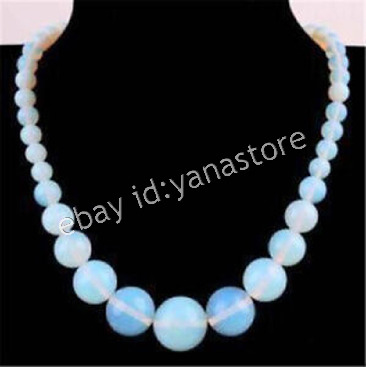 Fashion 6-14mm Mehrfarbig Jade Edelstein Rund Perlen Abschluss Halskette 18 Zoll - Bild 48 von 116