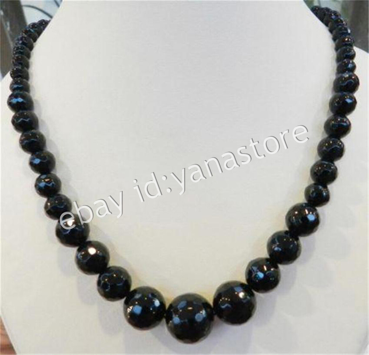 Fashion 6-14mm Mehrfarbig Jade Edelstein Rund Perlen Abschluss Halskette 18 Zoll - Bild 57 von 116