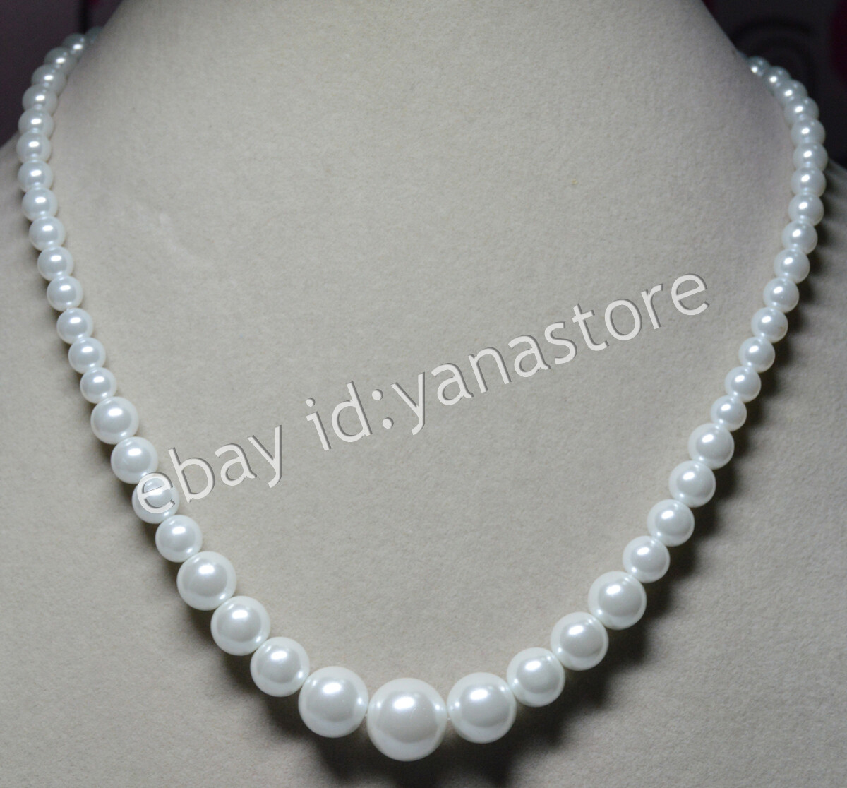 Fashion 6-14mm Mehrfarbig Jade Edelstein Rund Perlen Abschluss Halskette 18 Zoll - Bild 61 von 116