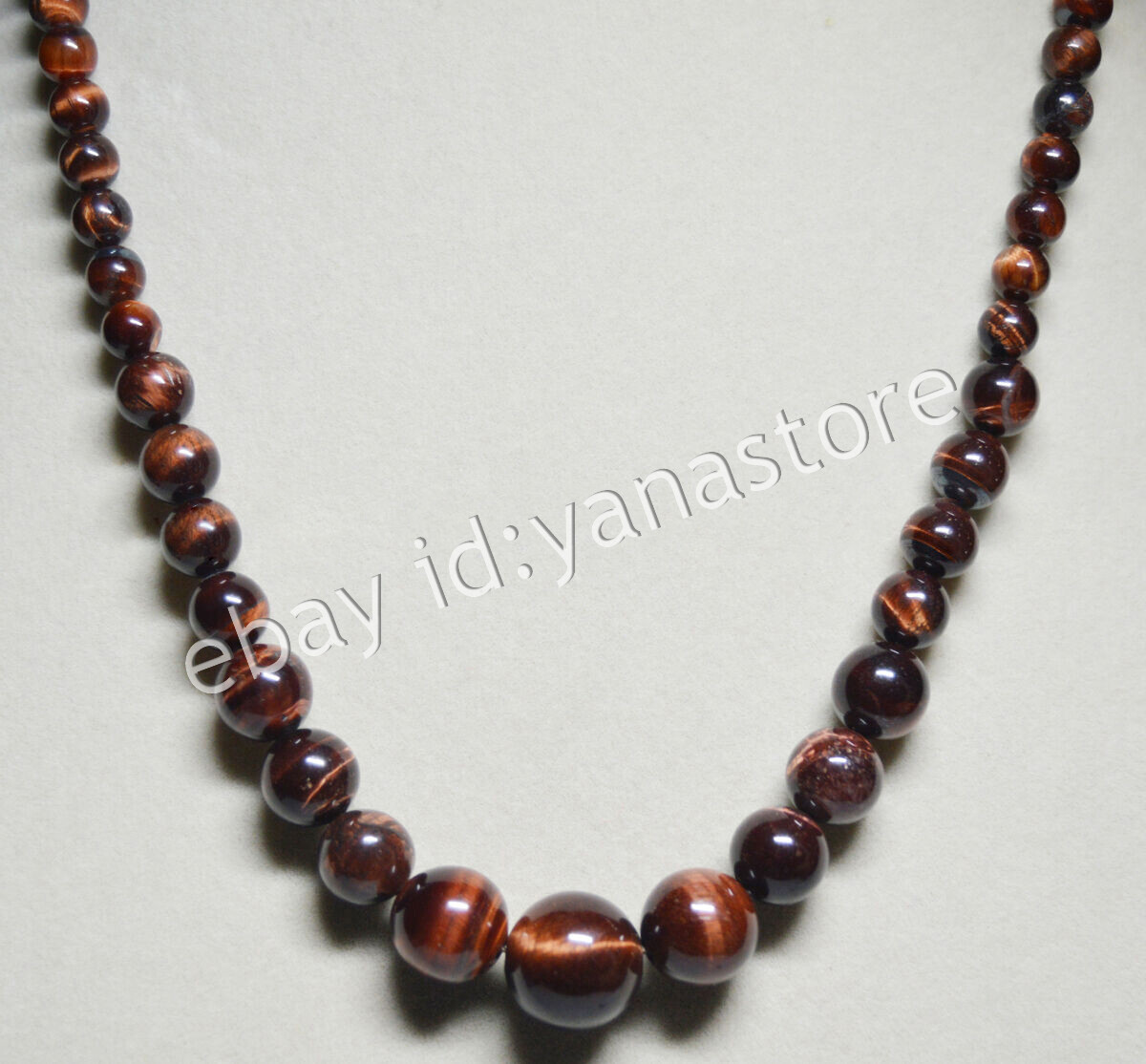 Fashion 6-14mm Mehrfarbig Jade Edelstein Rund Perlen Abschluss Halskette 18 Zoll - Bild 64 von 116