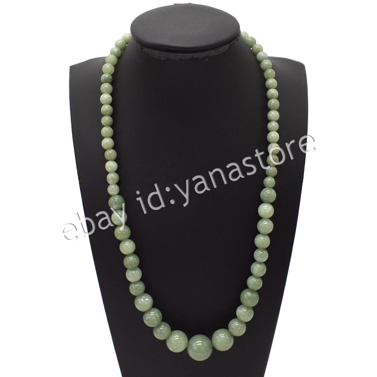 Fashion 6-14mm Mehrfarbig Jade Edelstein Rund Perlen Abschluss Halskette 18 Zoll - Bild 67 von 116