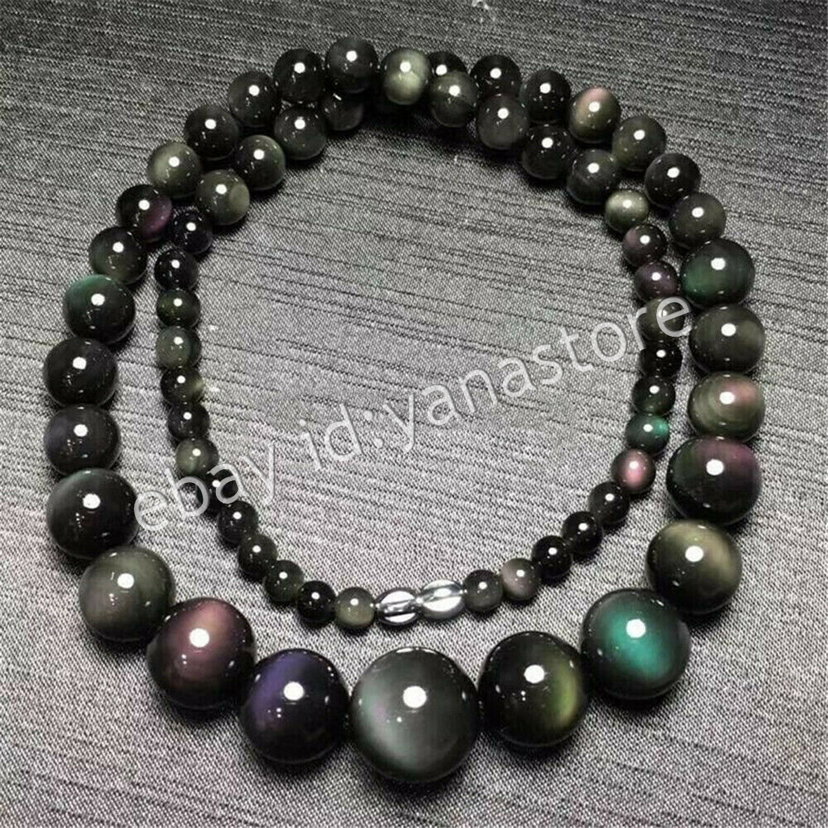 Fashion 6-14mm Mehrfarbig Jade Edelstein Rund Perlen Abschluss Halskette 18 Zoll - Bild 68 von 116