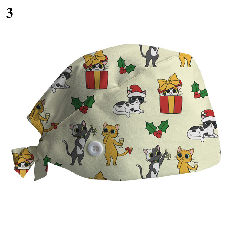 Gorros de Navidad de poliéster con banda para el sudor y protección contra el polvo unisex - Imagen 24 de 32