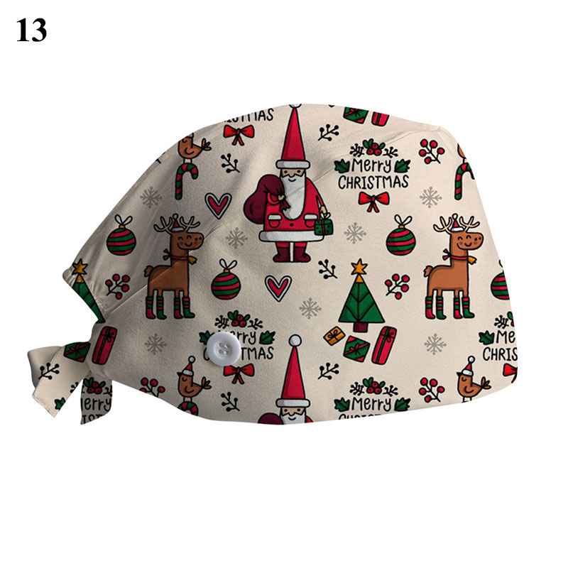 Gorros de Navidad de poliéster con banda para el sudor y protección contra el polvo unisex - Imagen 28 de 32
