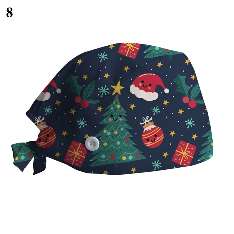 Gorros de Navidad de poliéster con banda para el sudor y protección contra el polvo unisex - Imagen 30 de 32