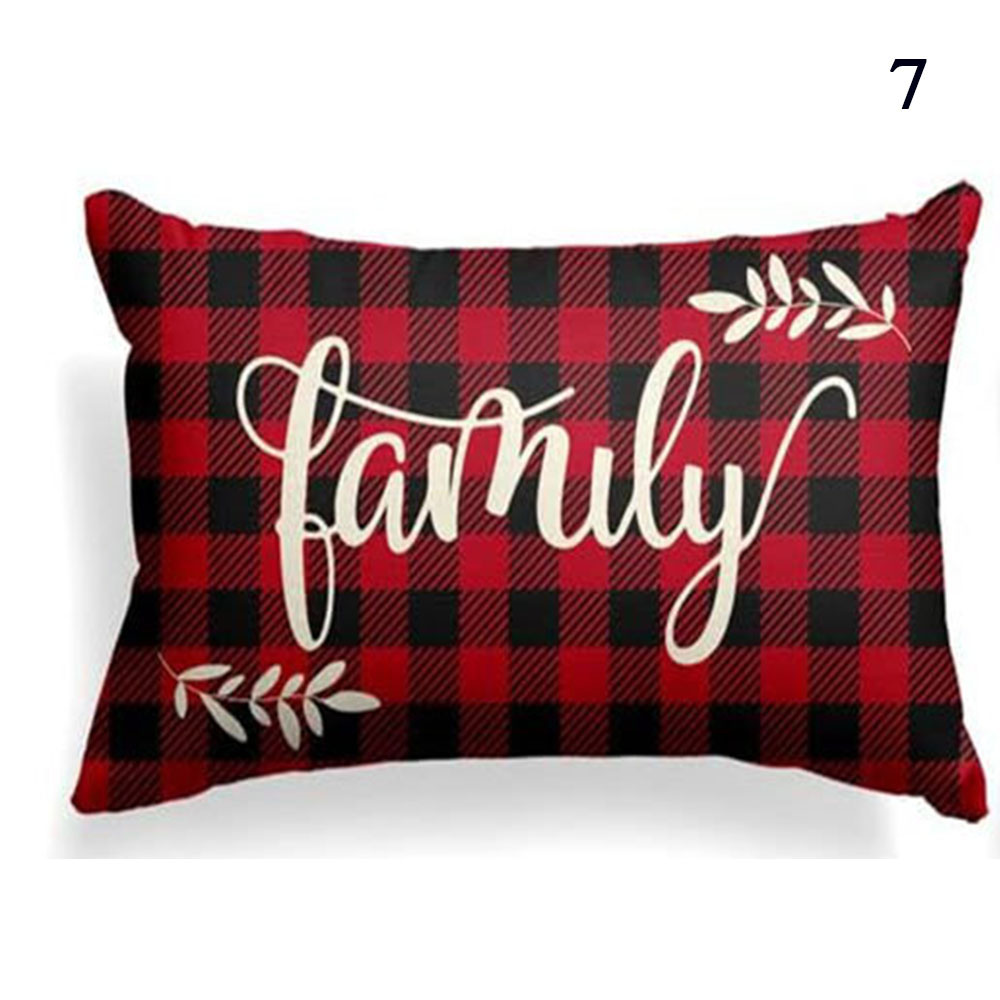 Funda de Almohada de Lino Navidad 30x50cm Funda de Almohada Decorativa para el Hogar de Temporada - Imagen 29 de 31
