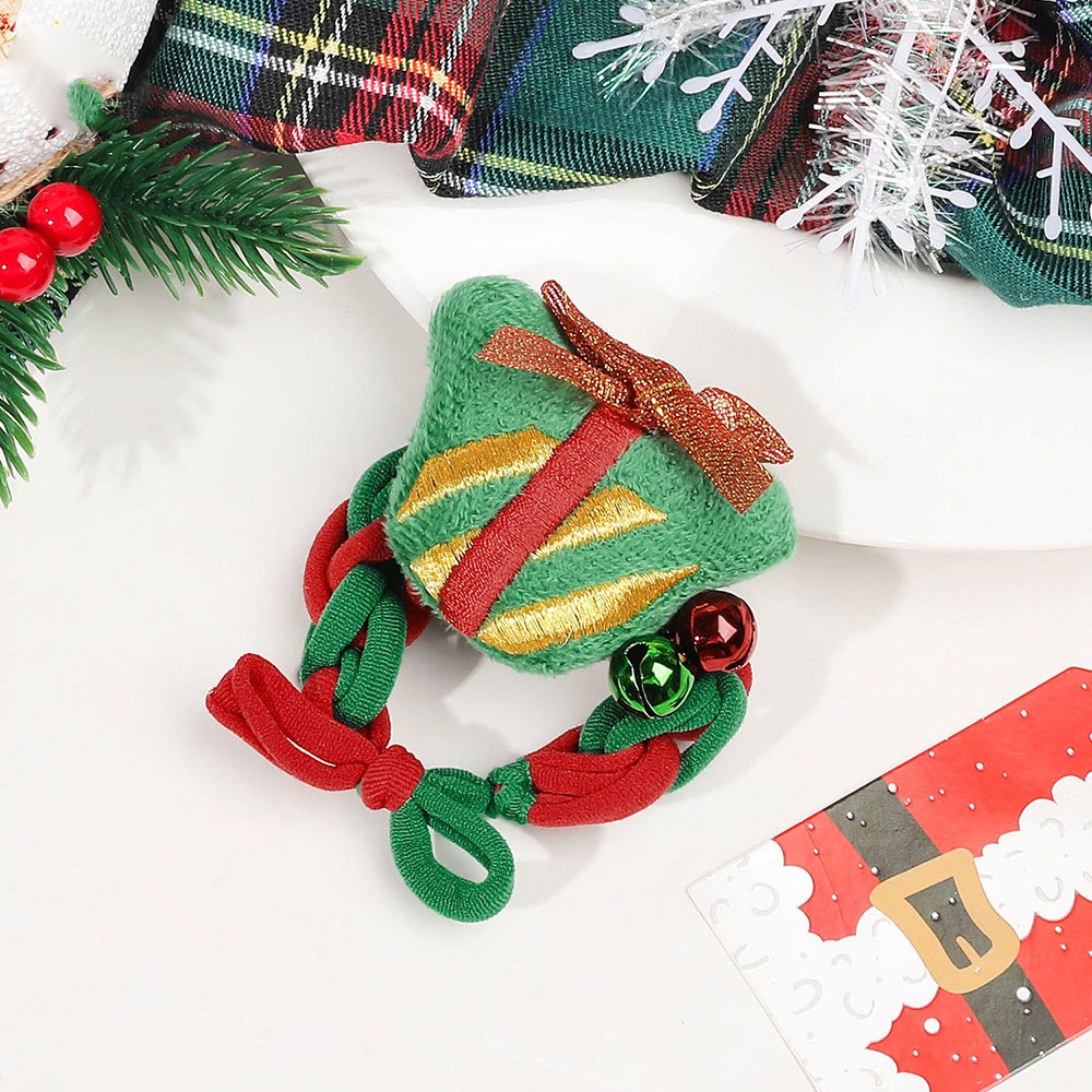 Anillos de pelo ajustables con diseño de campana de Navidad material de terciopelo talla única - Imagen 24 de 27