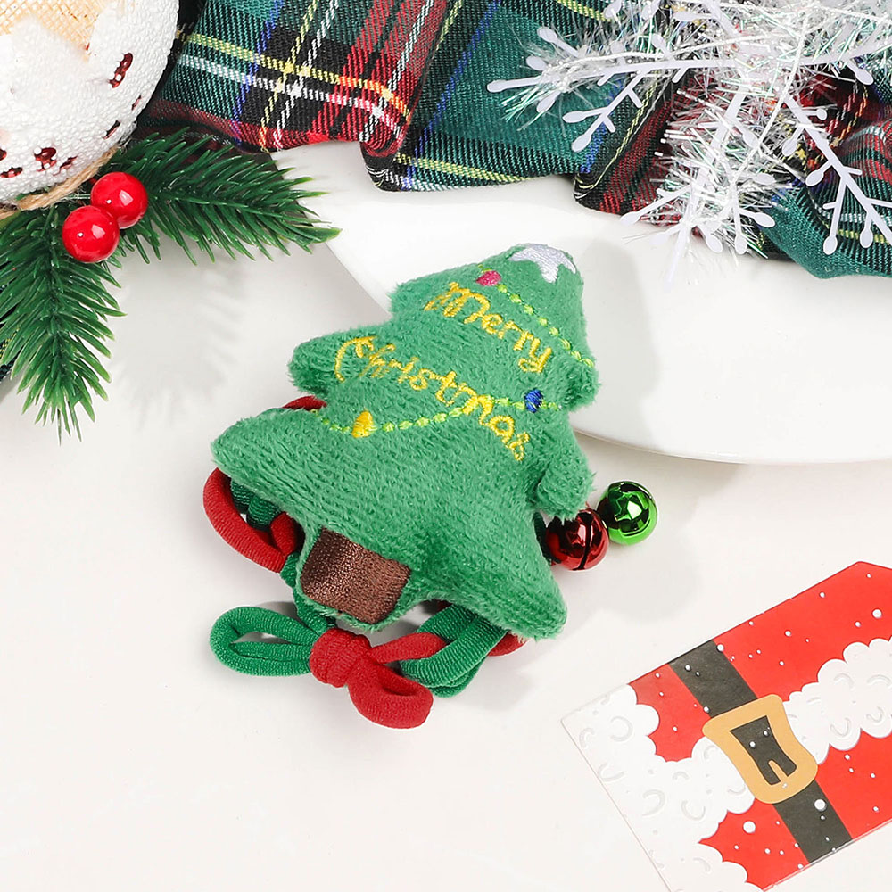 Anillos de pelo ajustables con diseño de campana de Navidad material de terciopelo talla única - Imagen 25 de 27