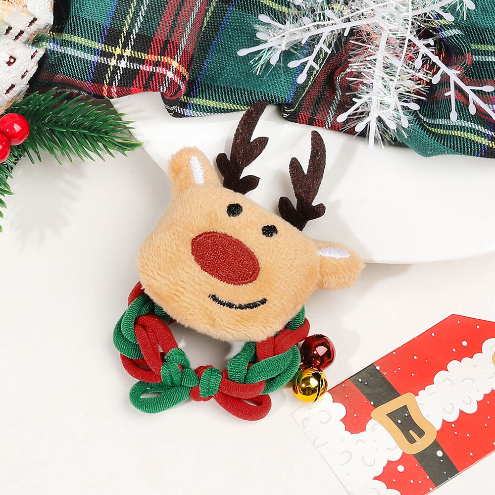 Anillos de pelo ajustables con diseño de campana de Navidad material de terciopelo talla única - Imagen 26 de 27