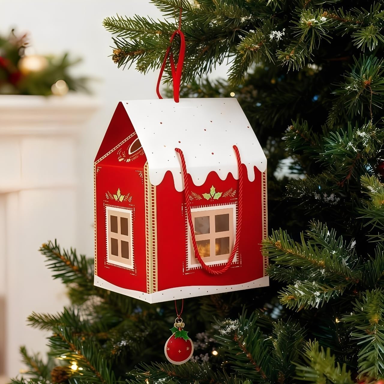Christmas Wonderland Cottage Gift Box-Instantly Elevates The Present,Multi Pack - Bild 12 von 21