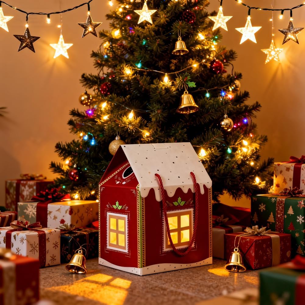 Christmas Wonderland Cottage Gift Box-Instantly Elevates The Present,Multi Pack - Bild 13 von 21
