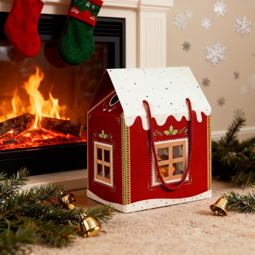 Christmas Wonderland Cottage Gift Box-Instantly Elevates The Present,Multi Pack - Bild 15 von 21