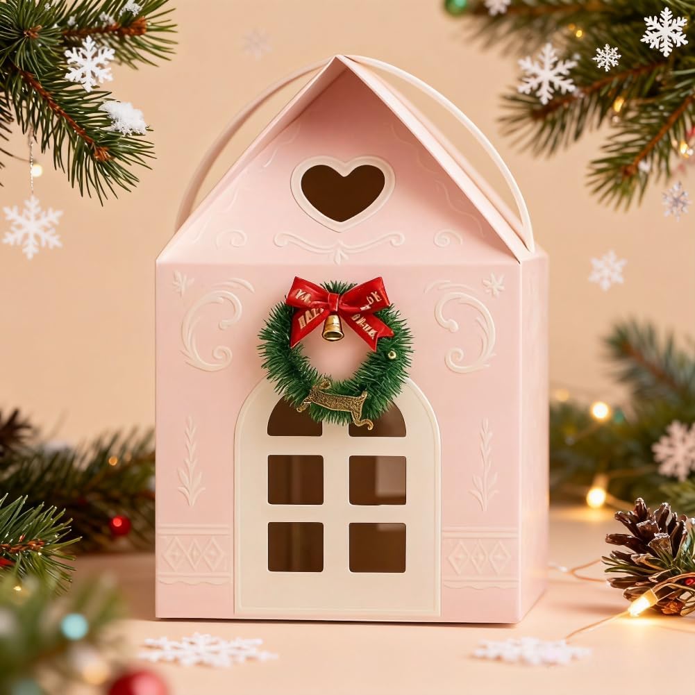 Christmas Wonderland Cottage Gift Box-Instantly Elevates The Present,Multi Pack - Bild 16 von 21