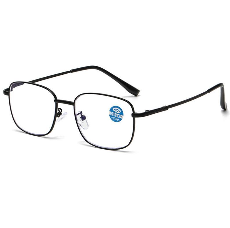 Mens Metal Progressive Photochromic Square Reading Glasses +1.0 1.5 2.0 3.0 4.0 - Picture 14 of 14