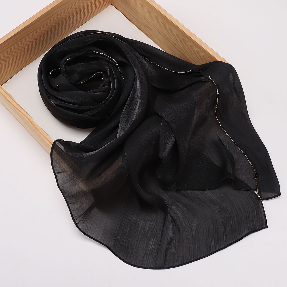 70*175cm Glitter Hijab Wrap Long Scarf Women Muslim Head Cover Headscarf Shawls