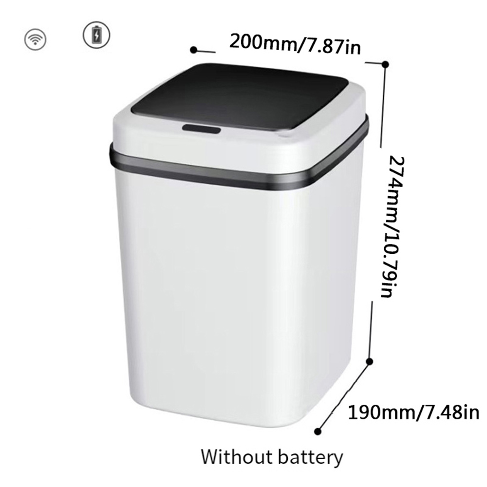 Papelera de cocina sin contacto para uso doméstico con sensor de apertura automática - Imagen 12 de 13