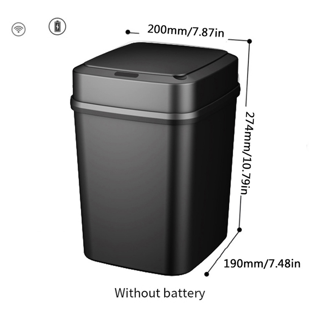 Papelera de cocina sin contacto para uso doméstico con sensor de apertura automática - Imagen 13 de 13