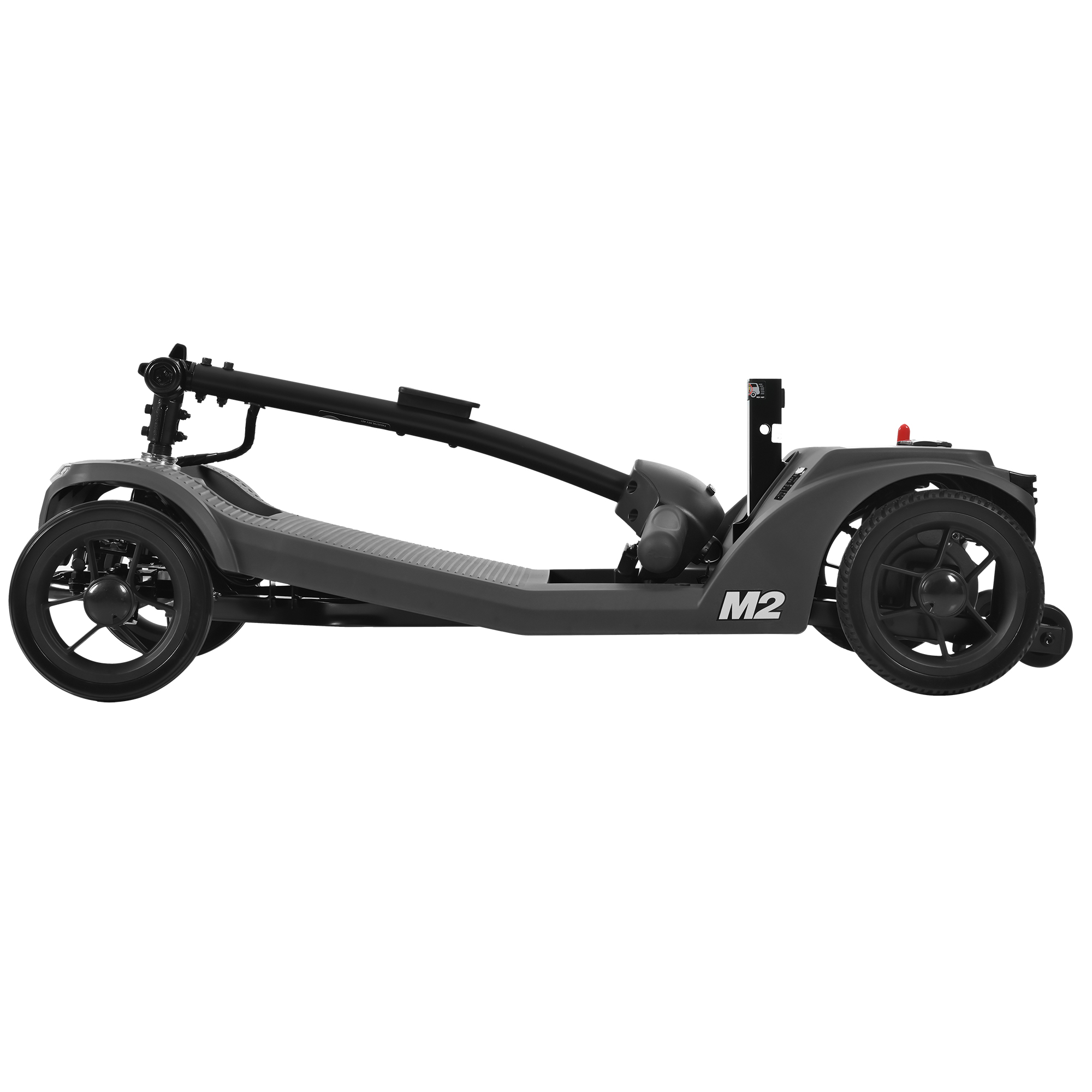 M2 Black Electric Mobility Scooter LED Lights Elderly Assistance