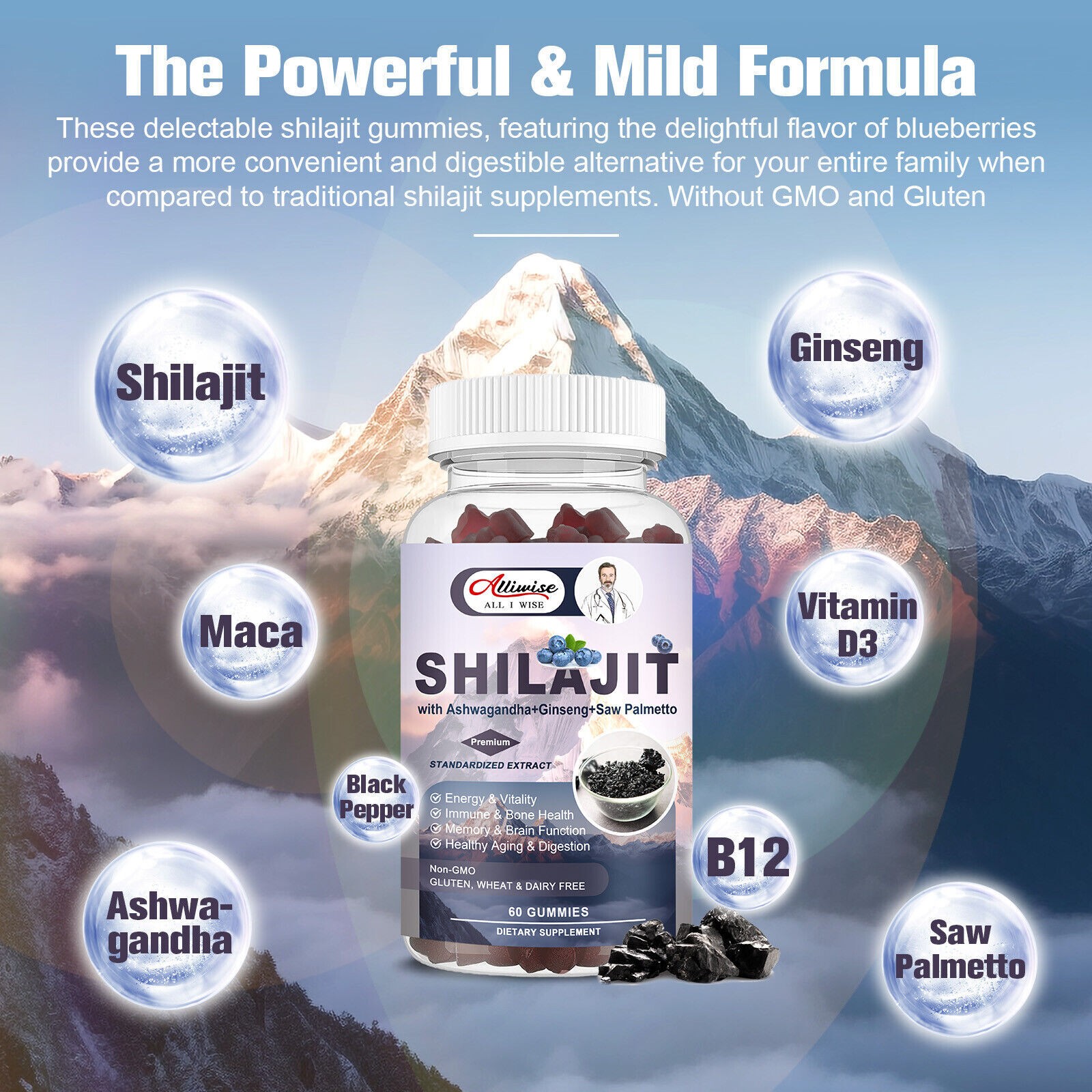 Himalaya Shilajit Resin 60g Fulvinsäure Huminsäure Mineralien 100% Rein/Gummies - Bild 10 von 13