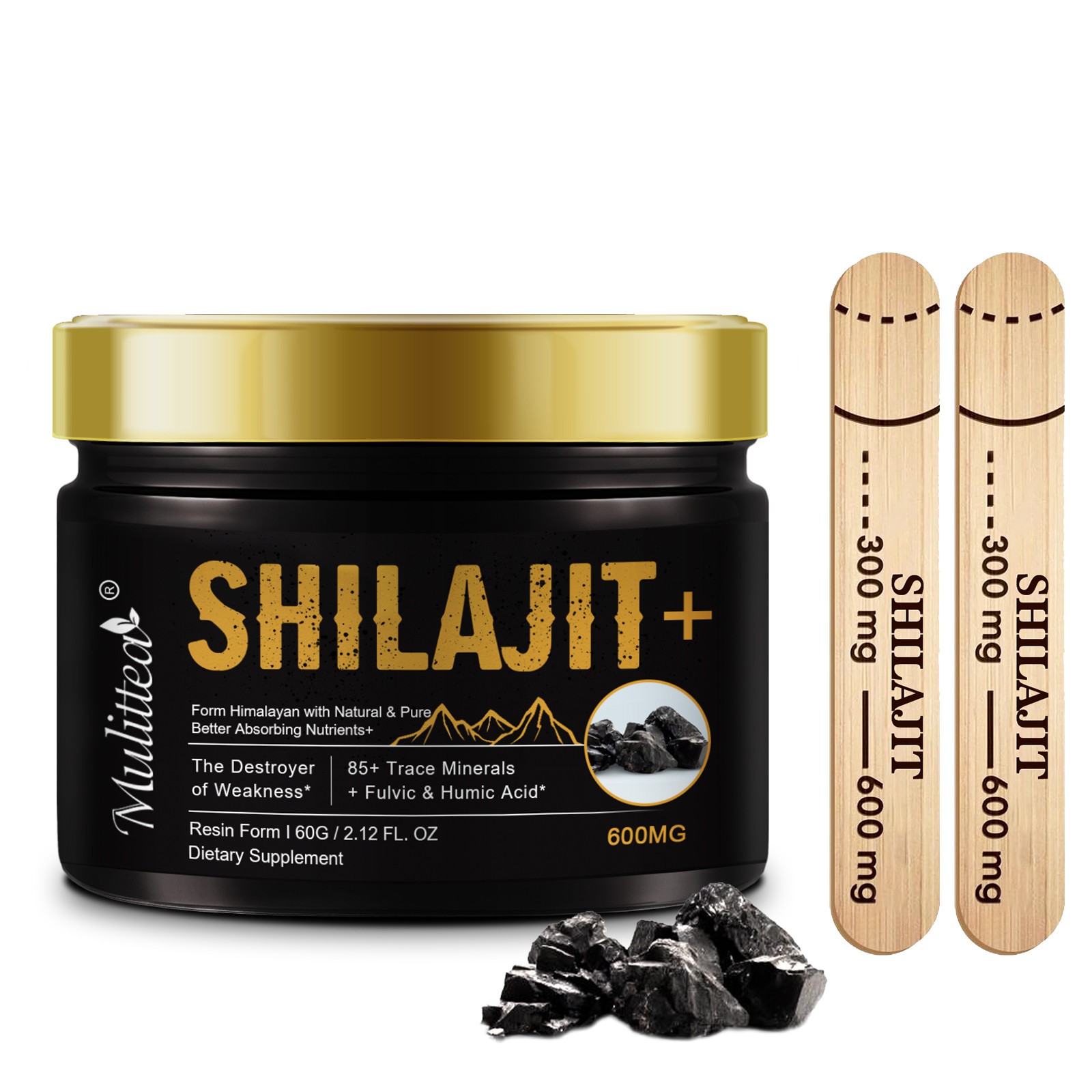Himalaya Shilajit Resin 60g Fulvinsäure Huminsäure Mineralien 100% Rein/Gummies - Bild 11 von 13