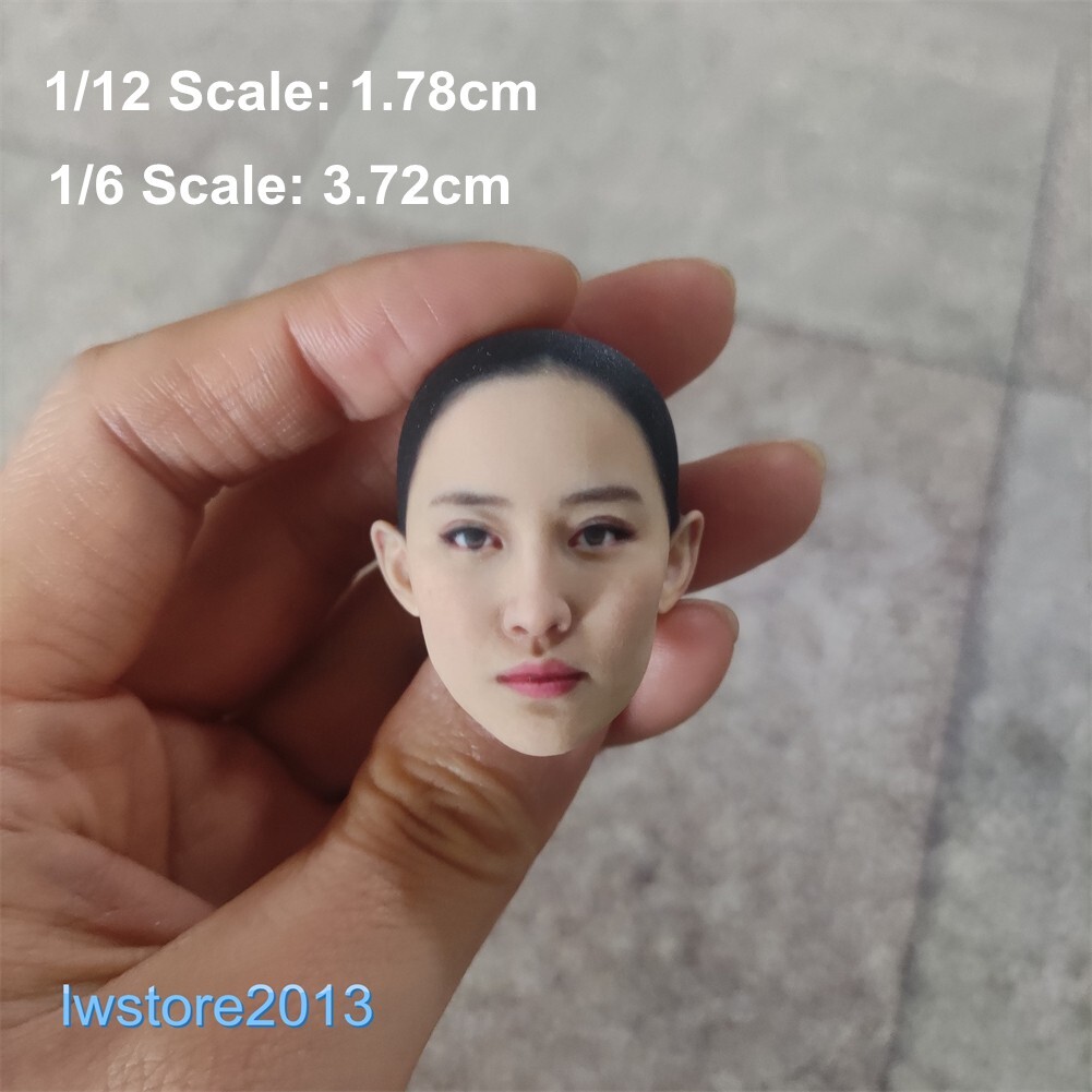 1/6 1/12 Beauty Girl Man Head Sculpt Model For 12" 6" Female Male Figure Body - Picture 3 of 190
