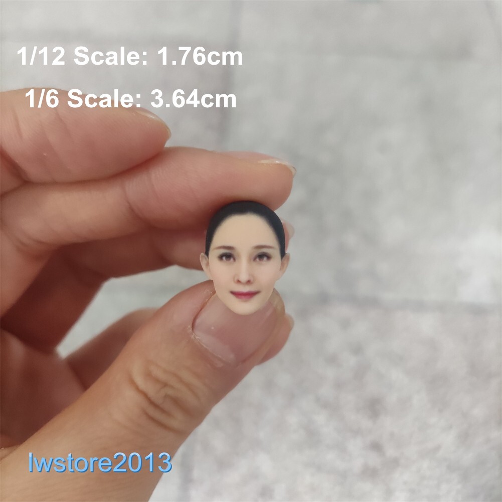 1/6 1/12 Beauty Girl Man Head Sculpt Model For 12" 6" Female Male Figure Body - Picture 15 of 190